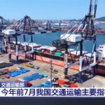 视频丨前7月我国交通运输主要指标保持增长 外贸新航线密集开通